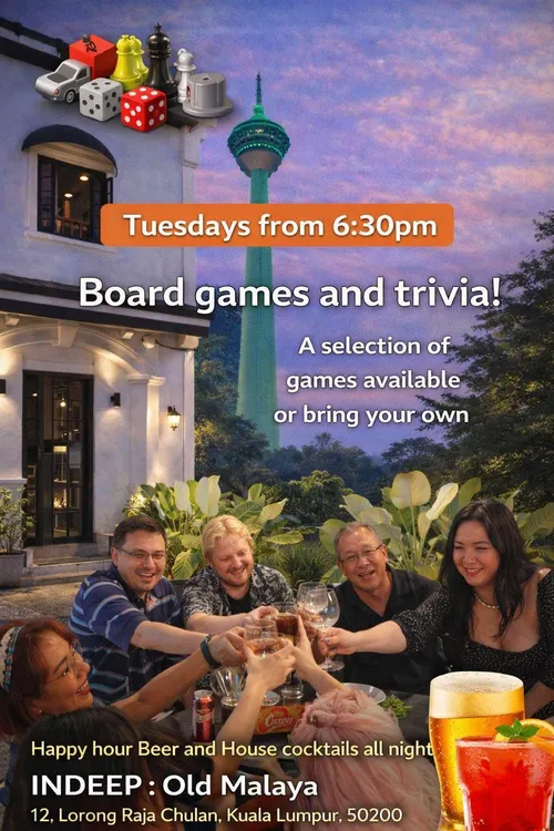 Tuesday games and trivia evening
